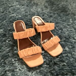 STAUD Tan Heeled Sandals